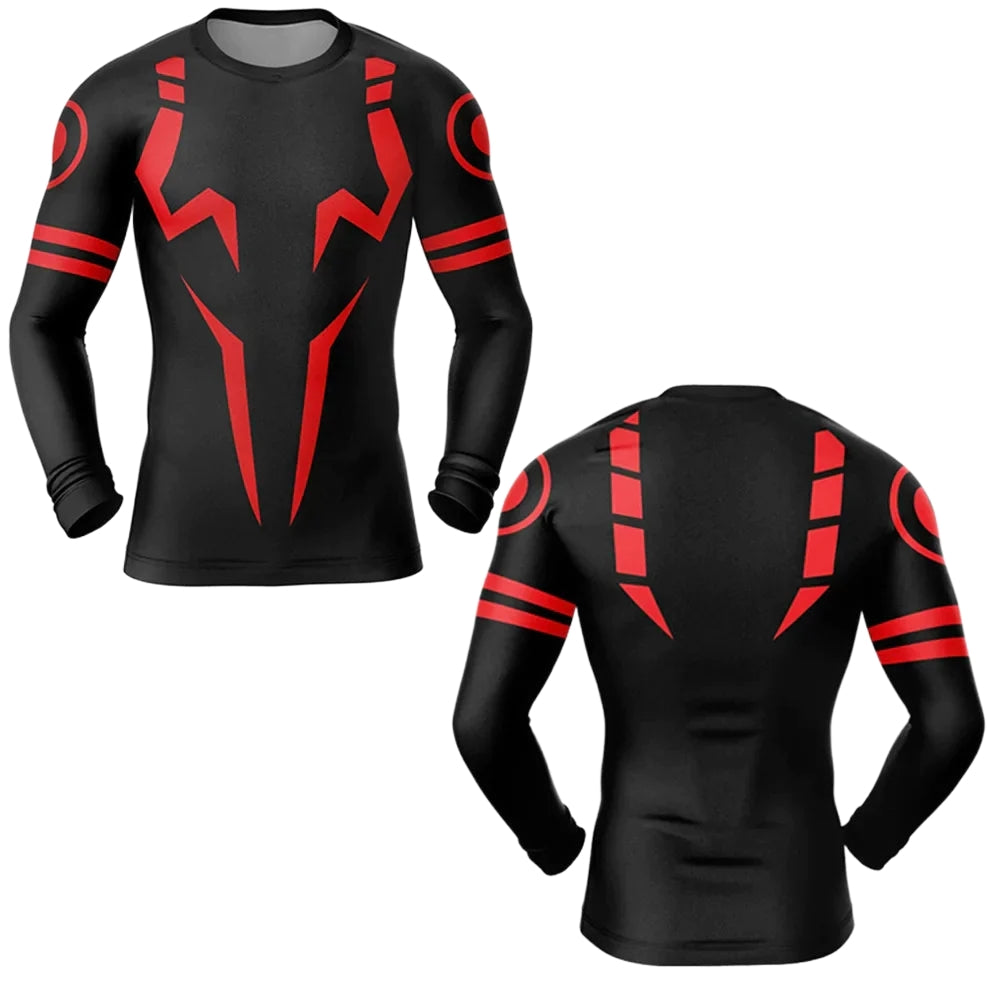 Camiseta de compresión de manga larga Sukuna