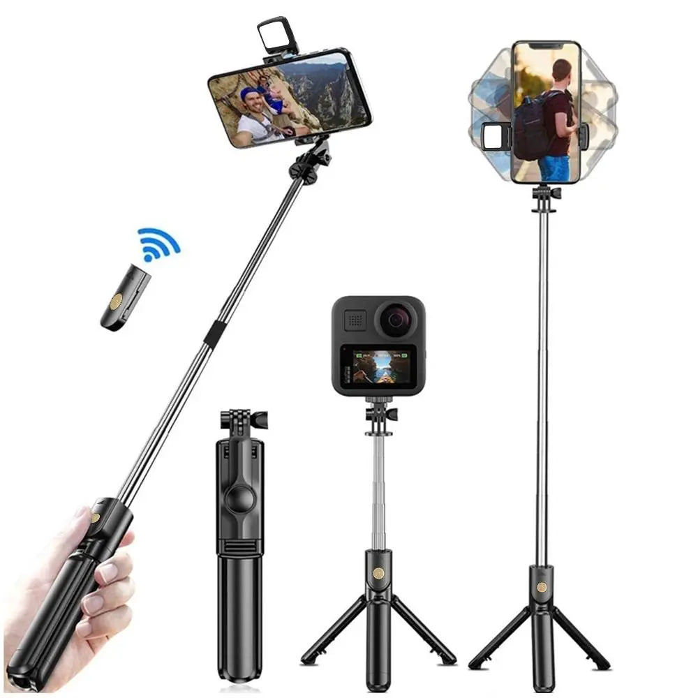 Selfie Stick Tripod With Light