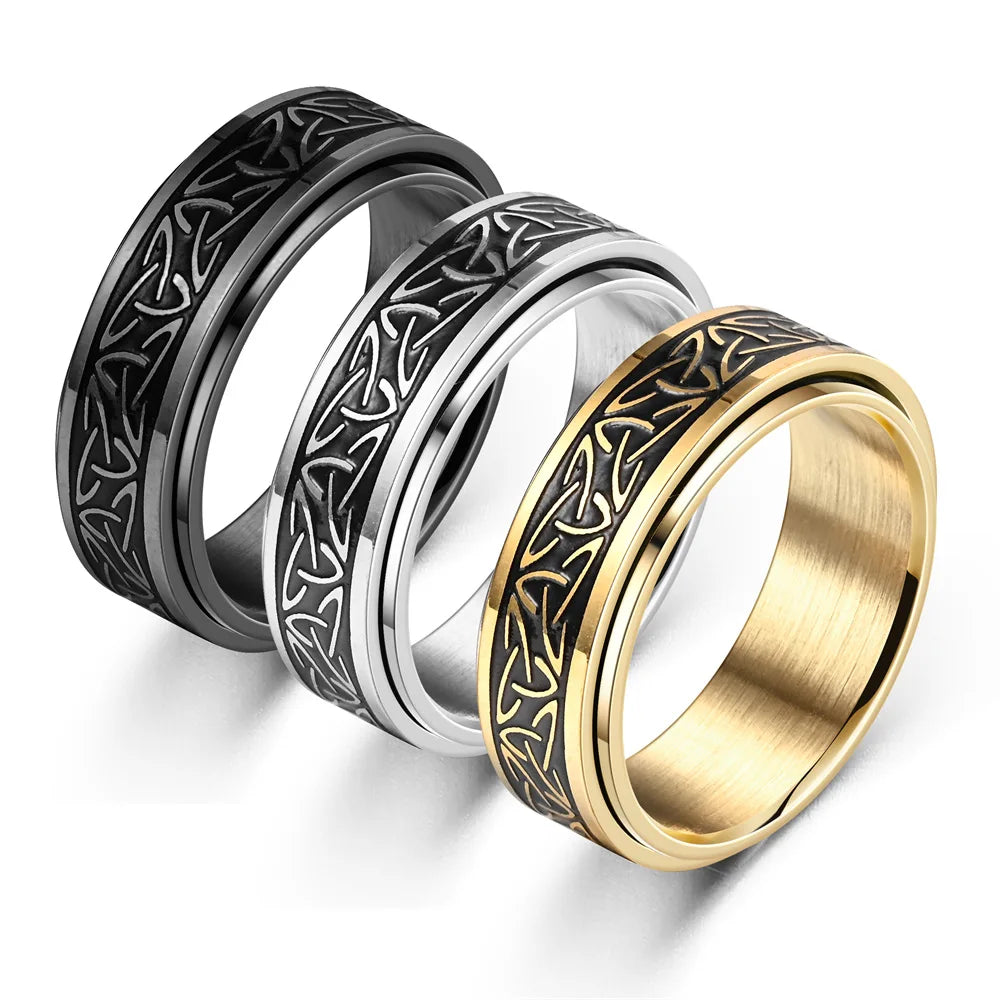 Rotating Stainless Steel Ring